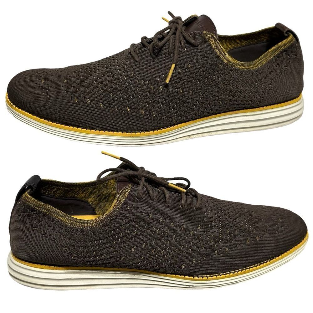 Cole Haan Shoes Men 13 M OriginalGrand‎ Oxford Plain Toe Gray Stitchlite
